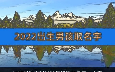 属龙男孩吉利2024年好听的名字一个字