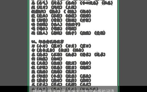 感组词 感字组词 名字大全包含有感的词语成语 2024好听帅气的成语名字大全精选