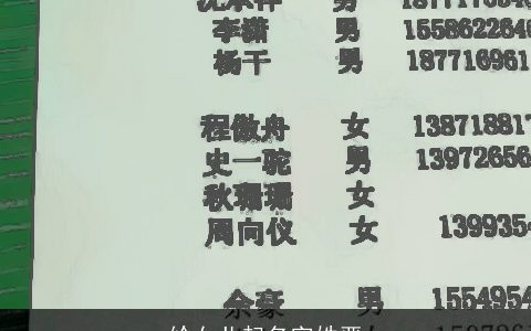 给女儿起名字姓严
