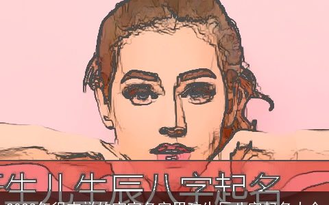 2024年很吉祥的宝宝名字男孩生辰八字起名大全