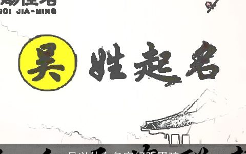 吴以什么名字好听男孩