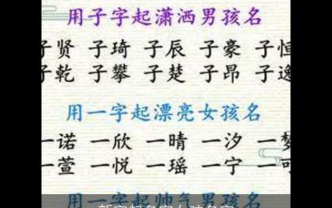 新字起名字女孩名字