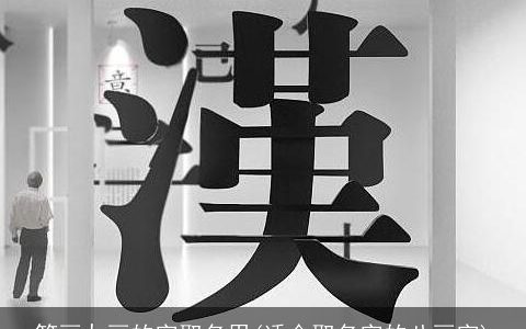 笔画九画的字取名用(适合取名字的八画字)
