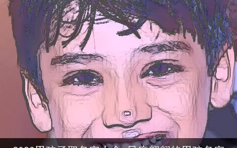 2024男孩子取名字大全 风度翩翩的男孩名字