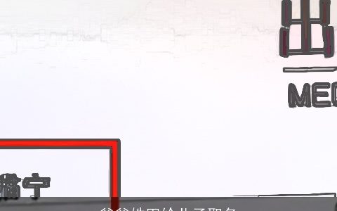 爸爸姓田给儿子取名