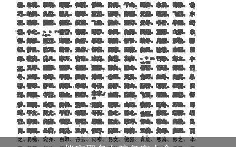 仪字取名女孩名字大全