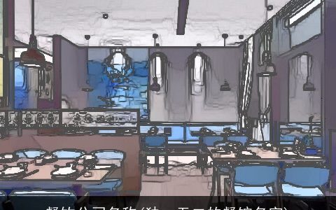 餐饮公司名称(独一无二的餐馆名字)