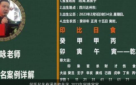 何氏起名有涵养的名字 2023年何姓宝宝取名大全 有涵养有涵养的何姓宝宝名字推荐