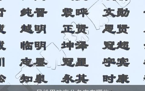 吕姓男孩高分名字有哪些