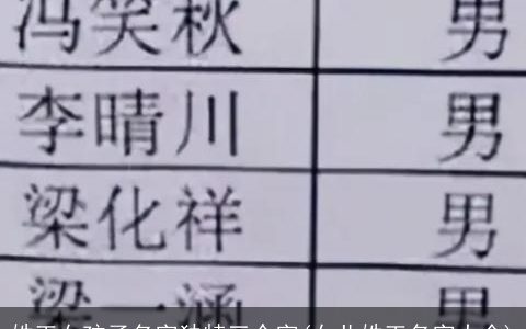 姓王女孩子名字独特三个字(女儿姓王名字大全)