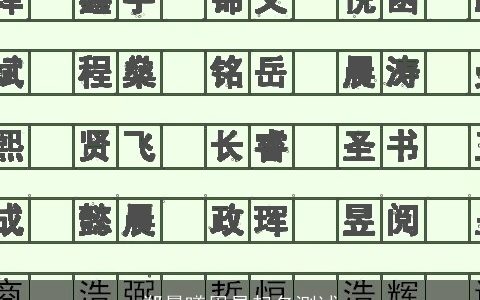 郑晨曦周易起名测试