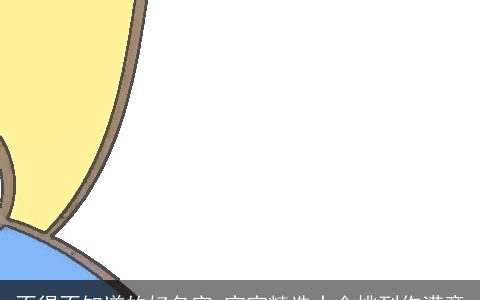 不得不知道的好名字 宝宝精选大全挑到你满意