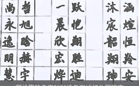 邵姓男孩名字2023姓名测试打分邵皖宁
