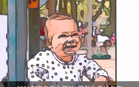 2023宝宝名字大男孩 霸气外露的名字