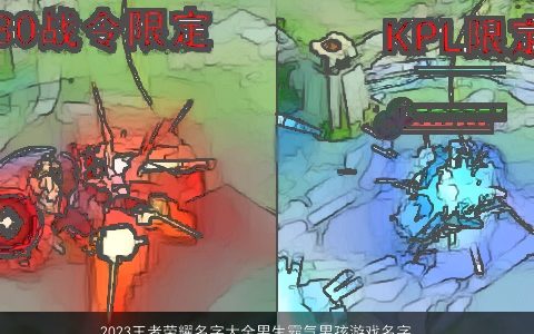 2024王者荣耀名字大全男生霸气男孩游戏名字推荐 帅气霸气的王者荣耀男生男孩游戏名字精选