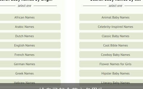 给自己起个英文名男生