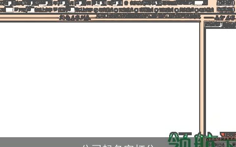 公司起名字打分