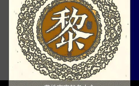 苑姓宝宝起名大全