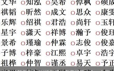 姓张的起名四个字(姓张男孩名字好听大全一个字)