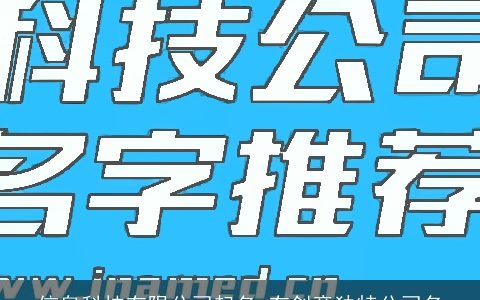 信息科技有限公司起名 有创意独特公司名