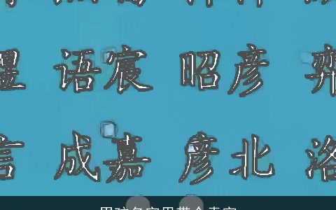 男孩名字里带个袁字