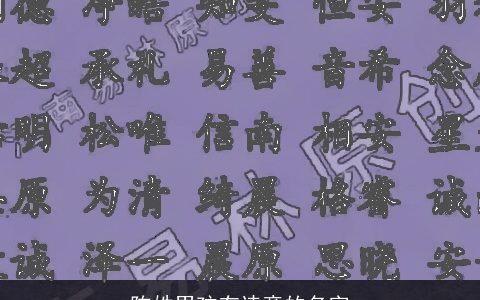 陈姓男孩有诗意的名字