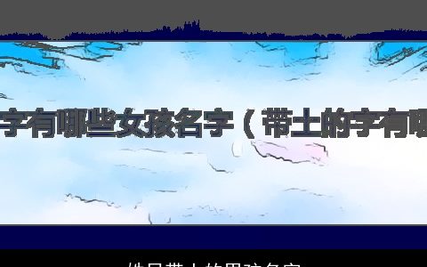 姓吕带土的男孩名字