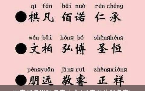 杰字取名男孩名字大全(子字开头起名字)