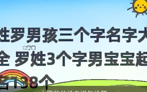 小男孩的姓名洋气姓罗