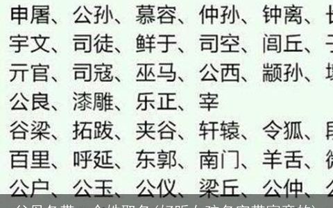 父母各带一个姓取名(好听女孩名字带寓意的)