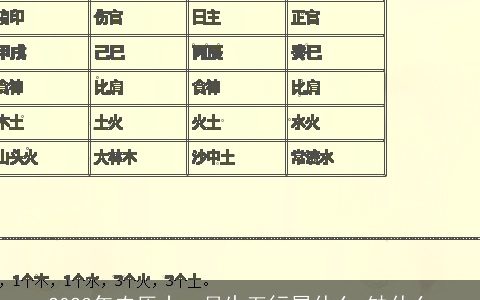 2023年农历十一月生五行属什么 缺什么