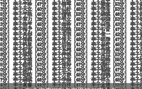 四个字李字起名字男孩名字大全