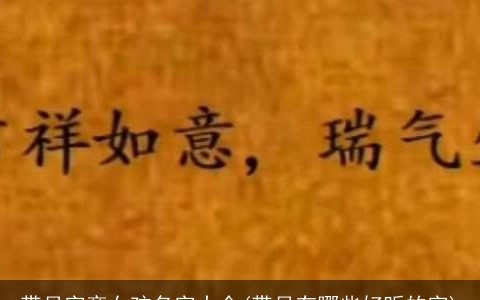 带月字旁女孩名字大全(带月有哪些好听的字)