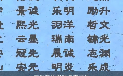 有创意的男孩名字臧姓