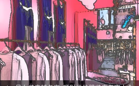 ins风女装店铺名字 旺财运的服装店名字大全