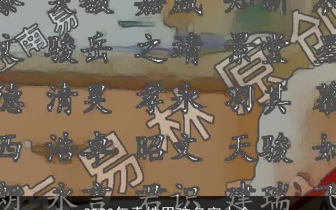 2024年袁姓男孩名字大全