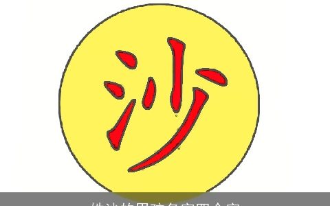 姓沙的男孩名字四个字