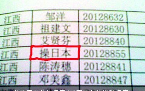 以开字开头的名字(子字开头的男孩名字)