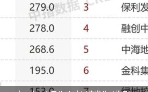 中国十大地产公司(中国传媒公司排名)