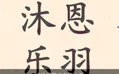 成姓的男孩名字大气