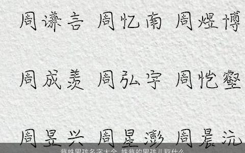 蔡姓男孩名字大全 姓蔡的男孩儿取什么名字好 有涵养帅气的蔡姓男孩名字大全