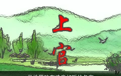 党姓男孩有诗意好听的名字