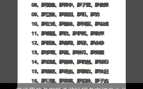 萧姓男孩名字精选萧璋曜名字打多少分