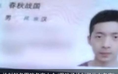 姓刘起名男孩名字大全(男孩子姓刘取什么名字)