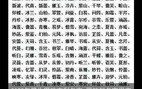 2023年属牛男孩吉利名字 男孩起名宜用字