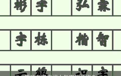 男孩名字高端大气宝妈快物色