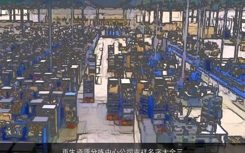 再生资源分拣中心公司吉祥名字大全三个字参考 2023有涵养吉祥的公司名