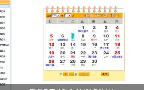 有取名字的软件吗(起名软件)