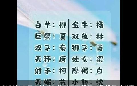 2023年农历九月出生的男宝宝起名属兔起名忌用字