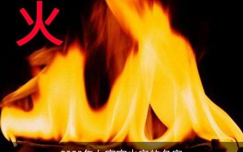 2023年女宝宝火字的名字